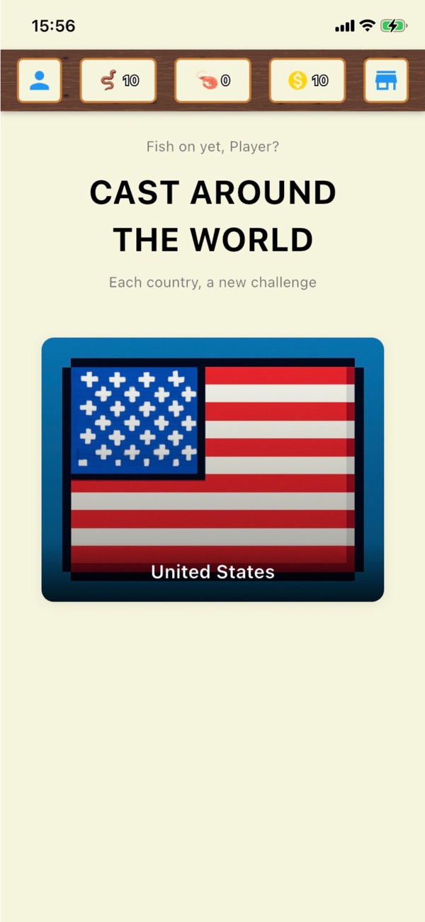 Cast around the world, United States selected